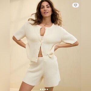 Aerie Unreal Short Sleeve Cardigan